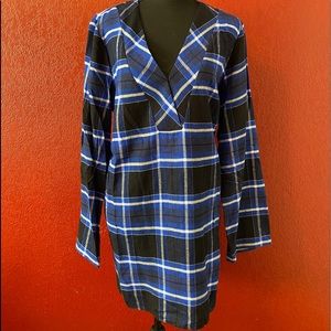 Michael Kors Royal Blue Flannel Tunic NWT